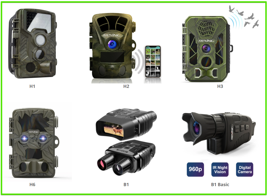 REXING USA outdoor camera lineup - REXING USA trail cameras