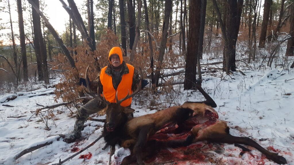Ken Kuhn and his first bull elk