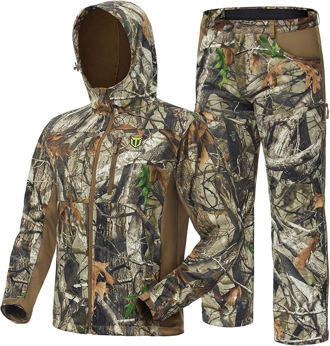 Tidewe Camo Fleece hunting pants and jacket