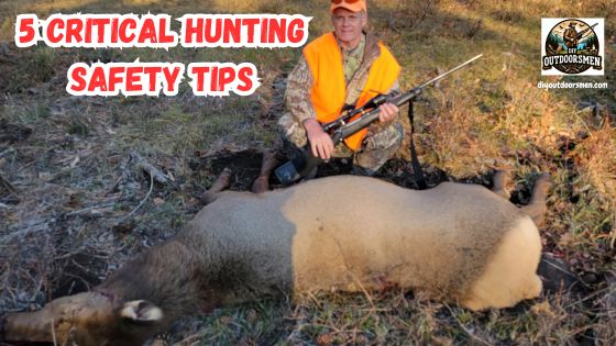 5 Critical Hunting Safety Tips - Author kneeling behind his 2024 Colorado cow elk