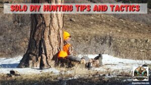 Solo DIY Hunting - Hunter sitting on a hillside leaning against a large pine tree as he watches for elk.