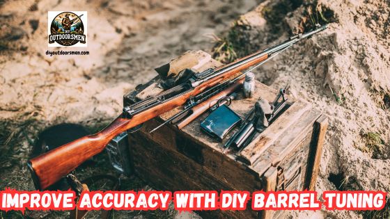 Barrel tuning for accuracy - an image of a vintage bolt action rifle being cleaned and disassembled.