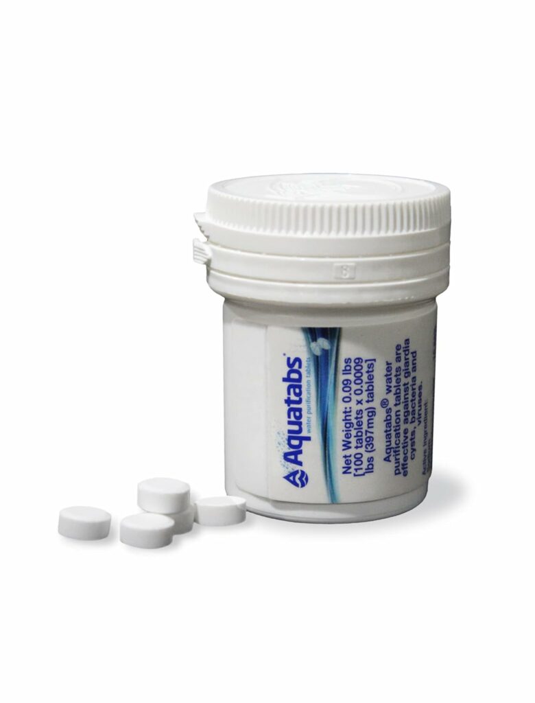 Aquatabs chemical water purification tablets