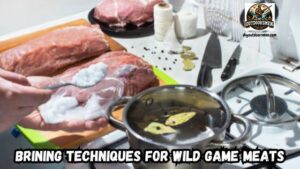 Brining Meat featured images showing someone mixing a brine on their stove with various cuts of meat on the counter.