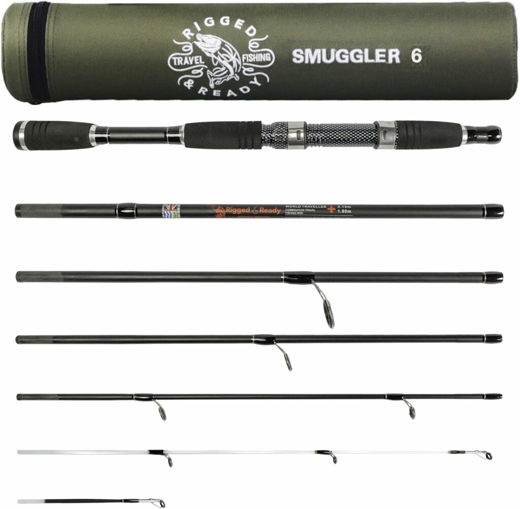 Smuggler 6 Travel fishing rod with case.