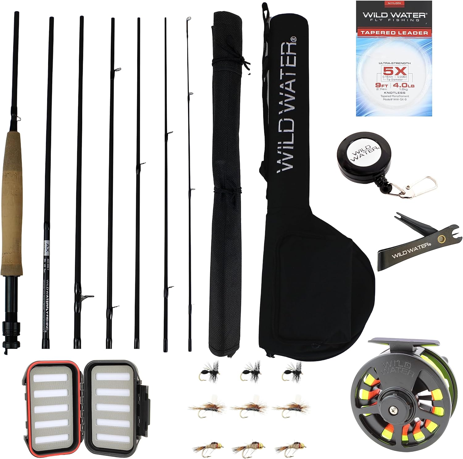 Wild Water 9ft Fly Fishing Rod and Reel Combo