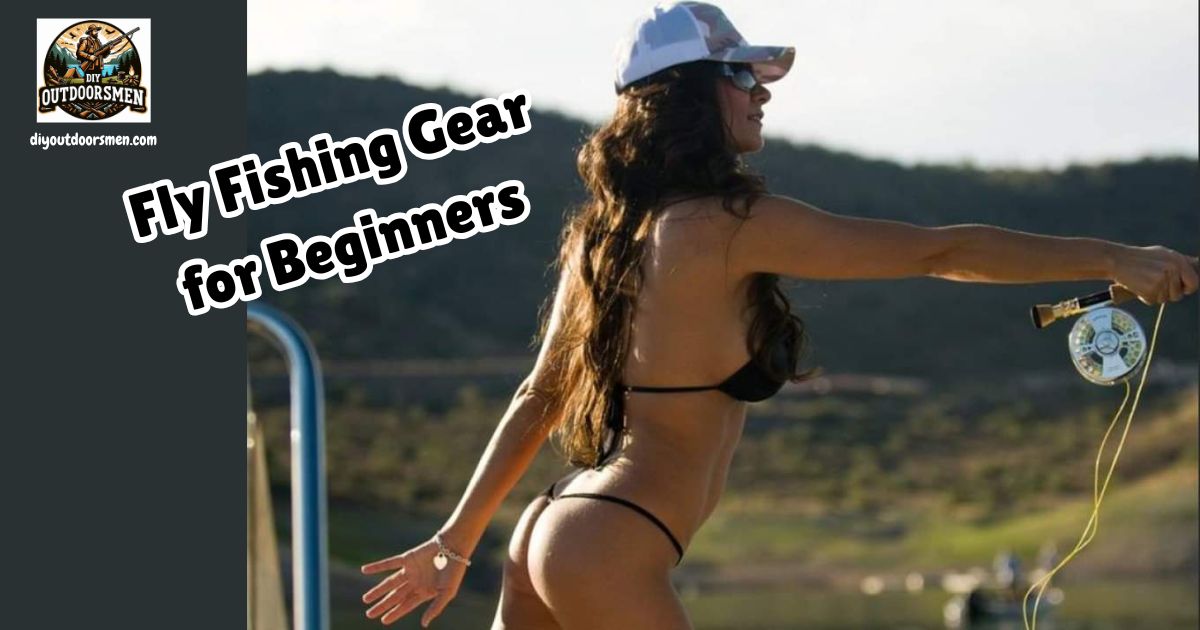 Fly Fishing Gear for Beginners featured image showing a lady fly angler with mountains in the background.