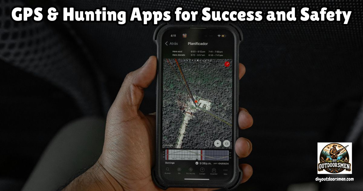 GPS and Hunting Apps for Your Success featured image showing someone using a Hunting App on their smartphone.