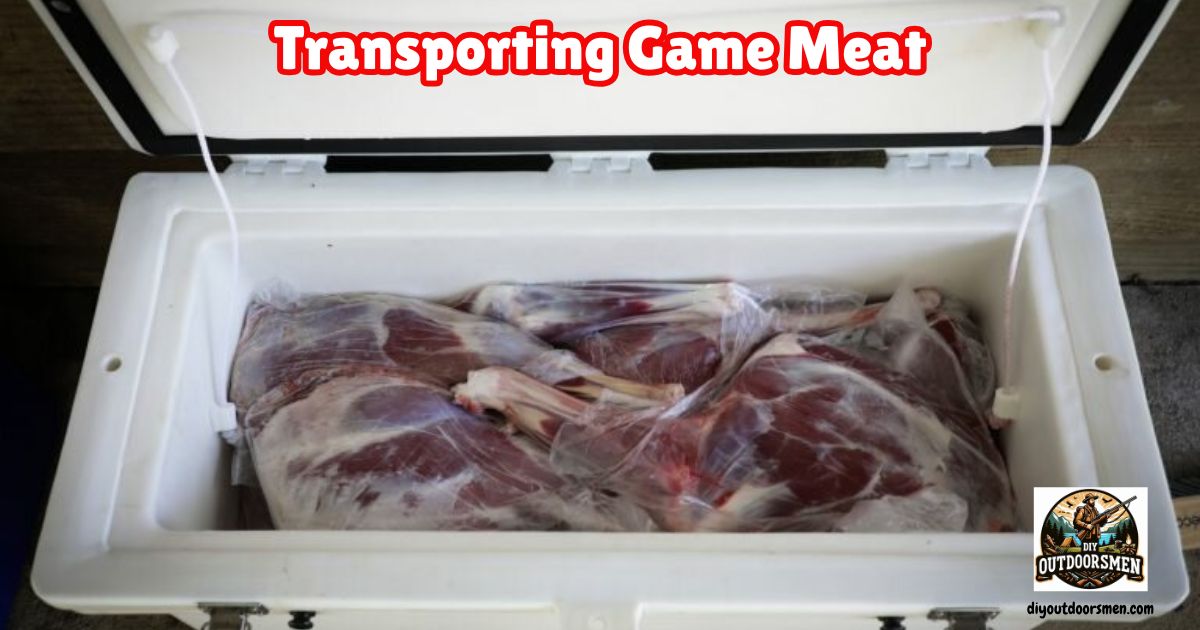 Transporting Game Meat Legally and Safely featured image showing a cooler packed with deer meat.