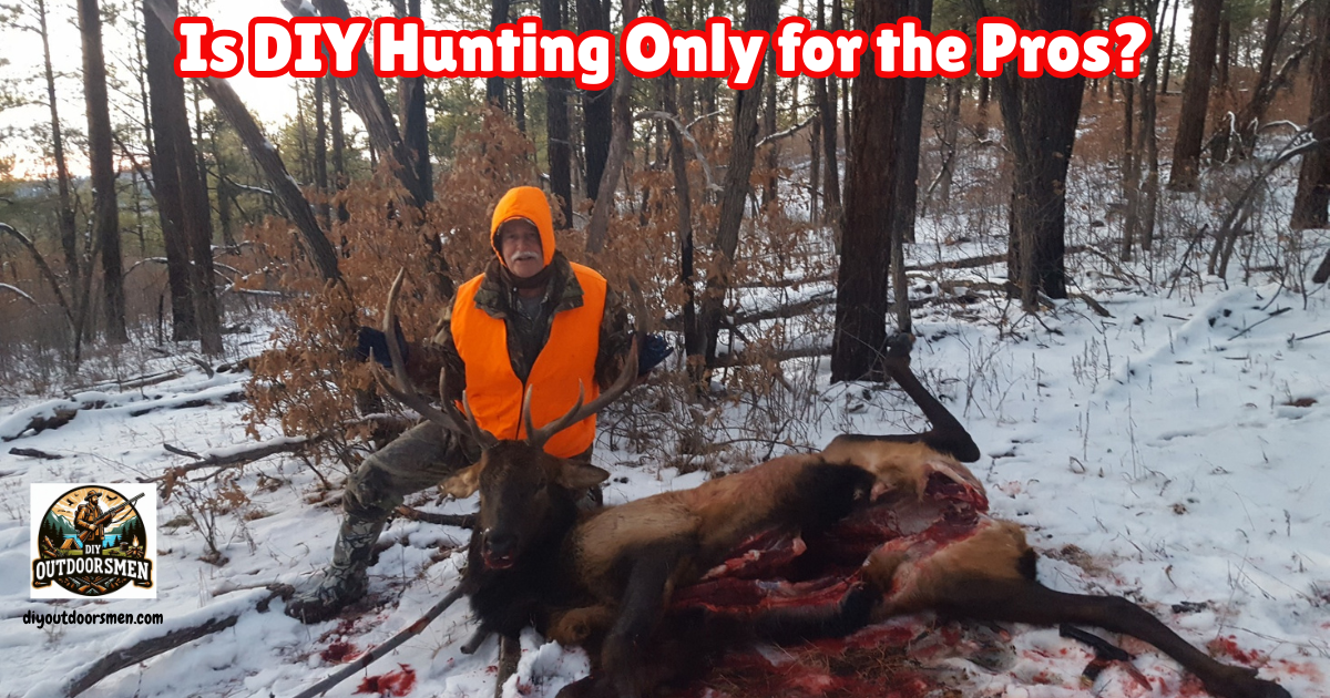 DIY Hunting Misconception that it is only for the Experienced. Image of Ken Kuhn with 5x5 elk southwest Colorado.