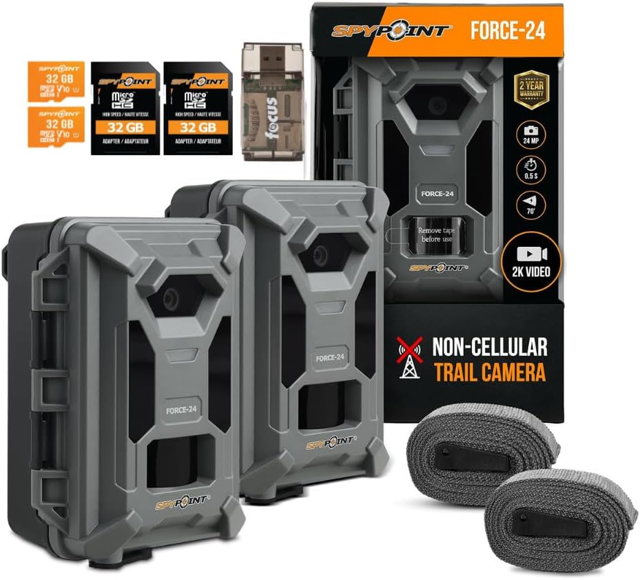 Spypoint Force-24 Trail Camera Bundle